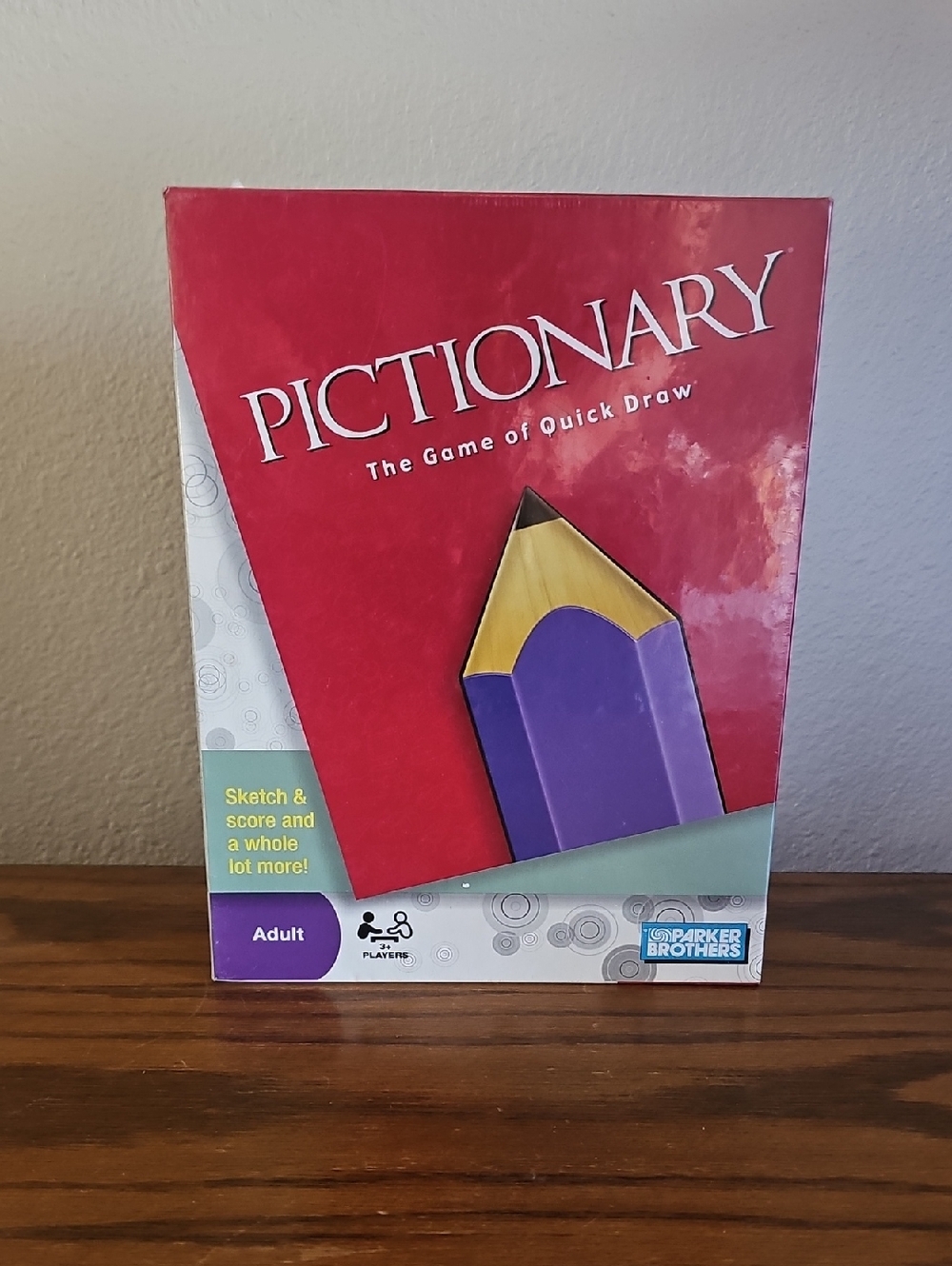 2009 Parker Brothers Pictionary Board Game Tote L
